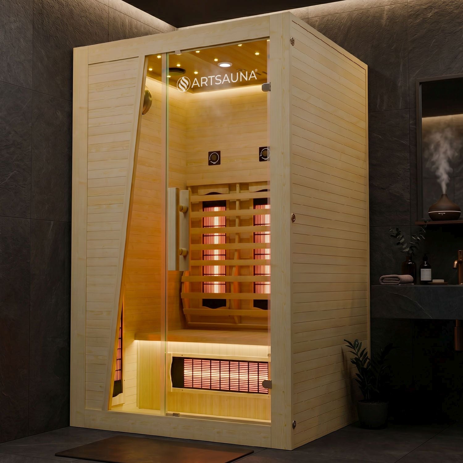 artsauna-bergen-115-infrarotkabine-2-personen image 1