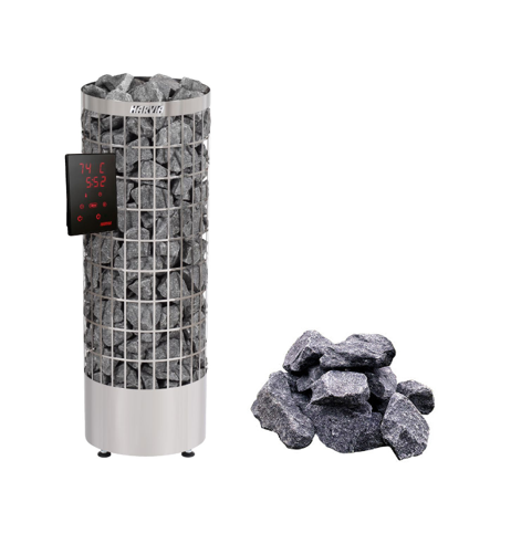 harvia-cilindro-xe-saunaofen-elektro-9-kw-black-steel-set image 2