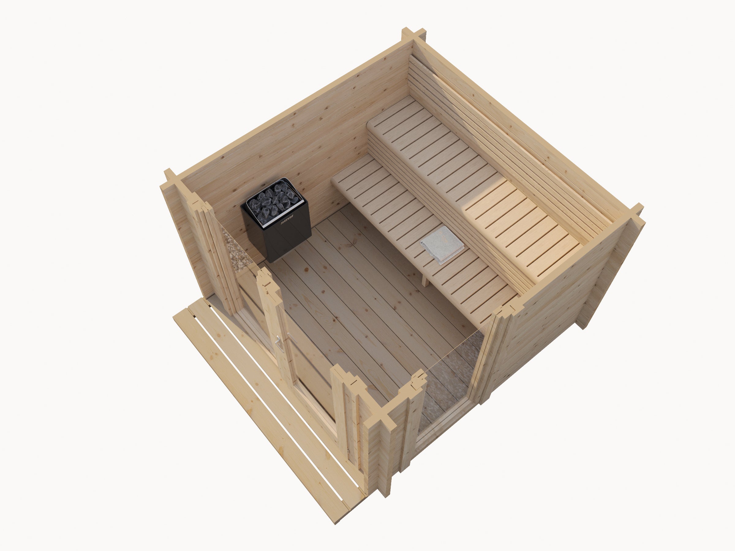 wellmia-cube-panorama-gartensauna-glasfront-fichte-3-4-personen image 8