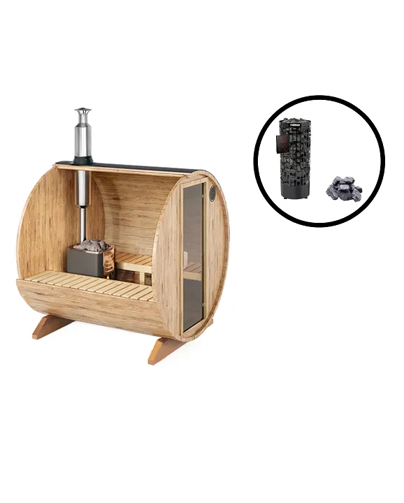 wellmia-fasssauna-nordica-small-230cm-komplettset-9-kw image 1
