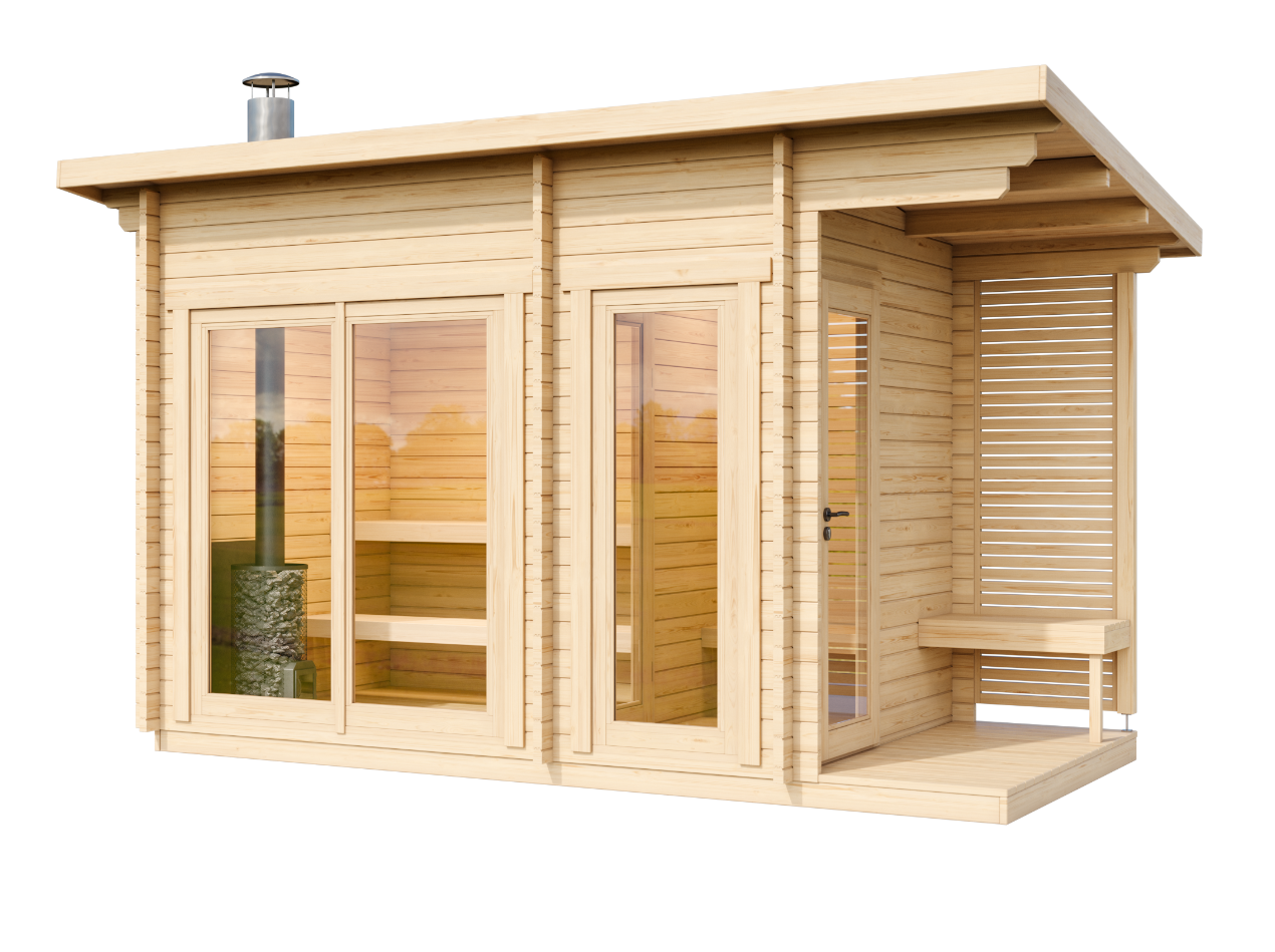 wellmia-halden-m-gartensauna-mit-vorraum-fichte-holz image 6