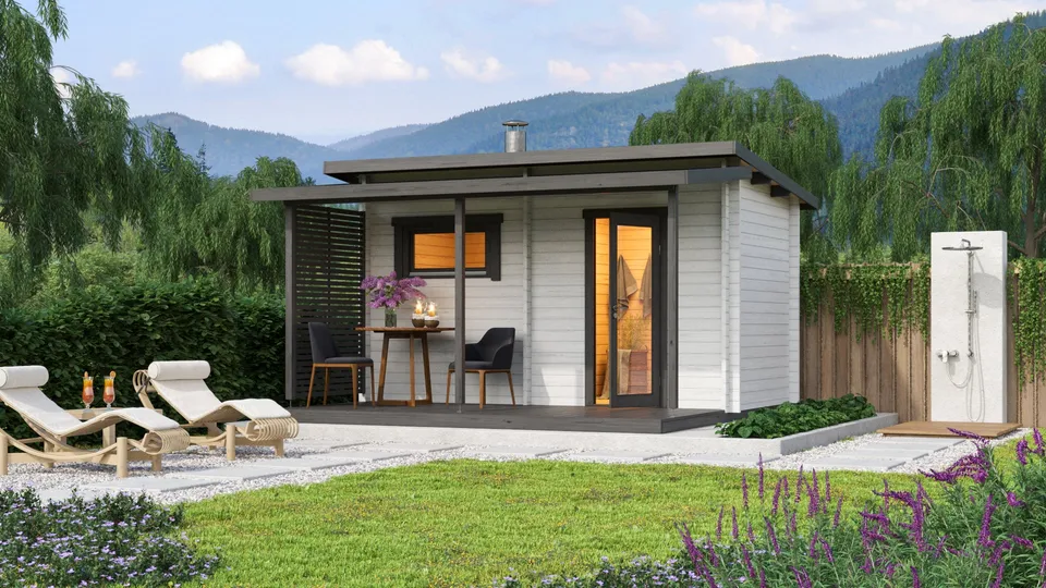 wellmia-hanko-plus-gartensauna-mit-vorraum-fichte-373-cm image 1