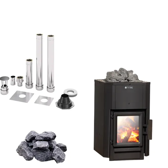 fintec-nori-6-8-kw-saunaholzofen-komplettset-mit-schornstein image 1