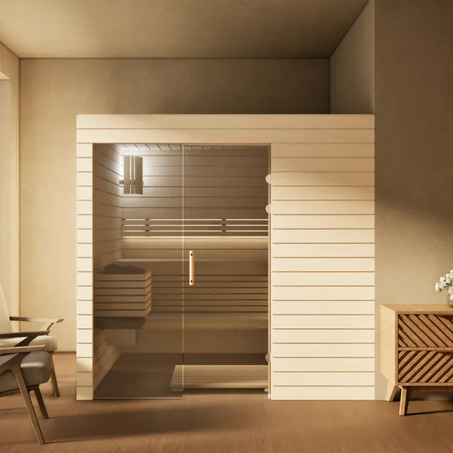 polarholz-venus-innensauna-lindenholz-glaselement-ofen-set image 1