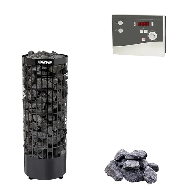 harvia-cilindro-e-elektro-saunaofen-set-6-8-kw-edelstahl image 1