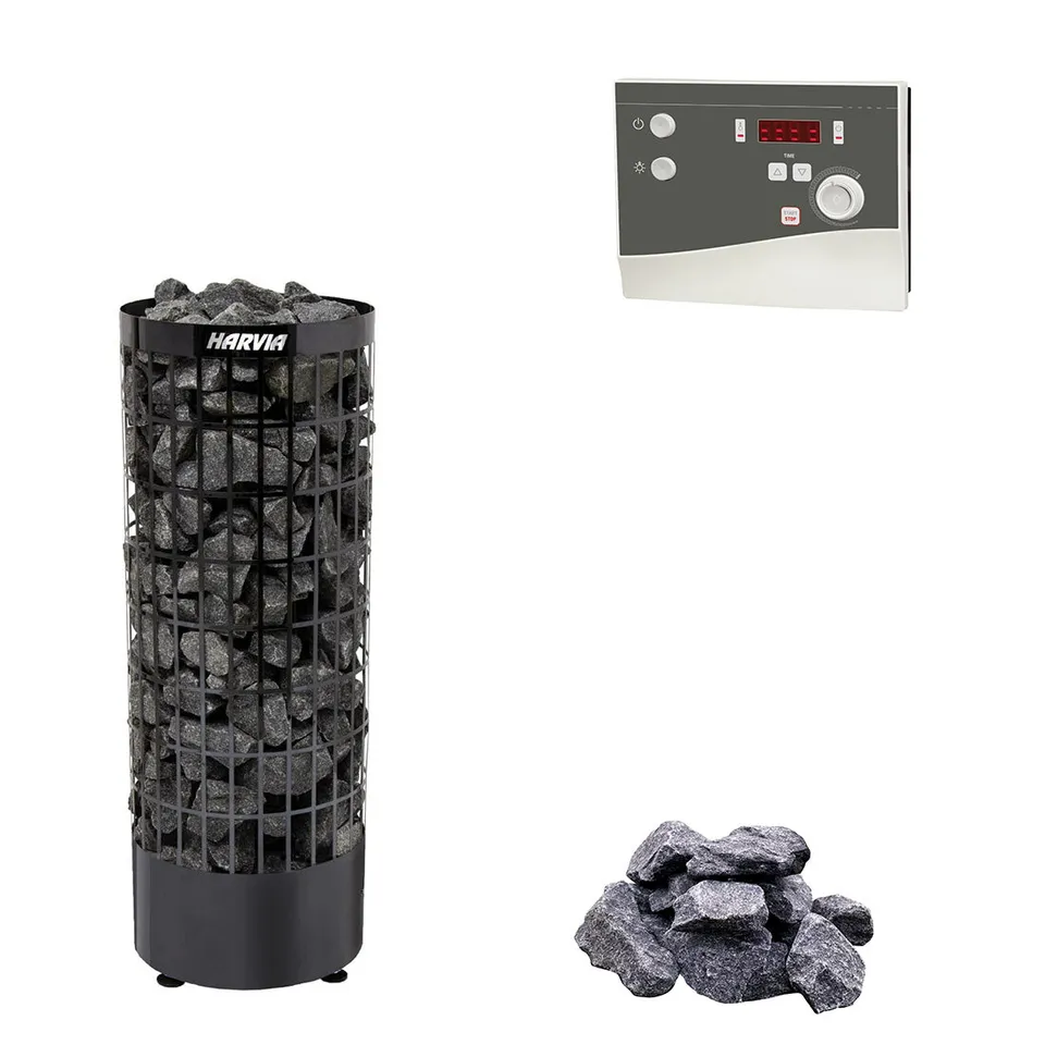 harvia-cilindro-e-elektro-saunaofen-set-6-8-kw-edelstahl image 1