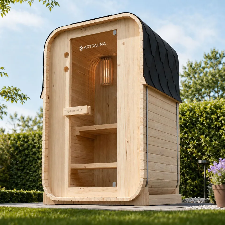 artsauna-nolvik-s-fasssauna-garten-2-personen-fichte-ofen image 1