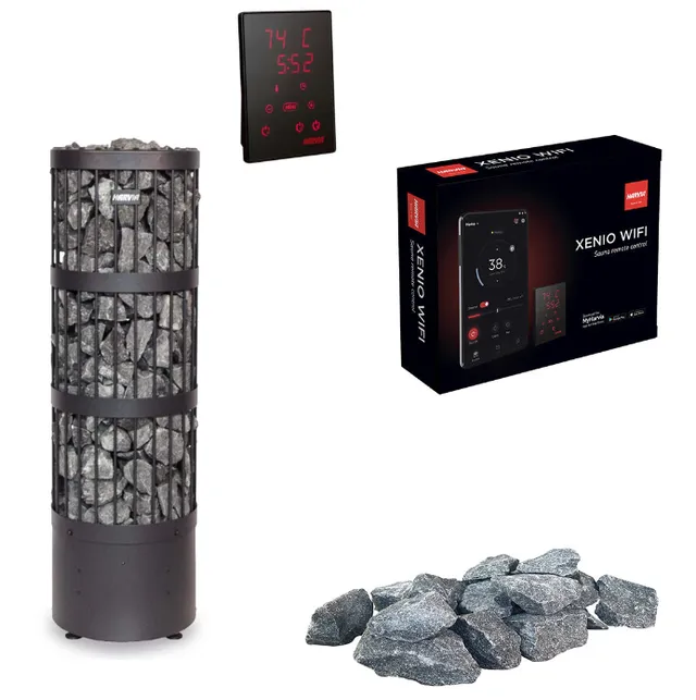 harvia-legend-home-xw-elektroofen-set-6-8-kw-mit-steinen image 1