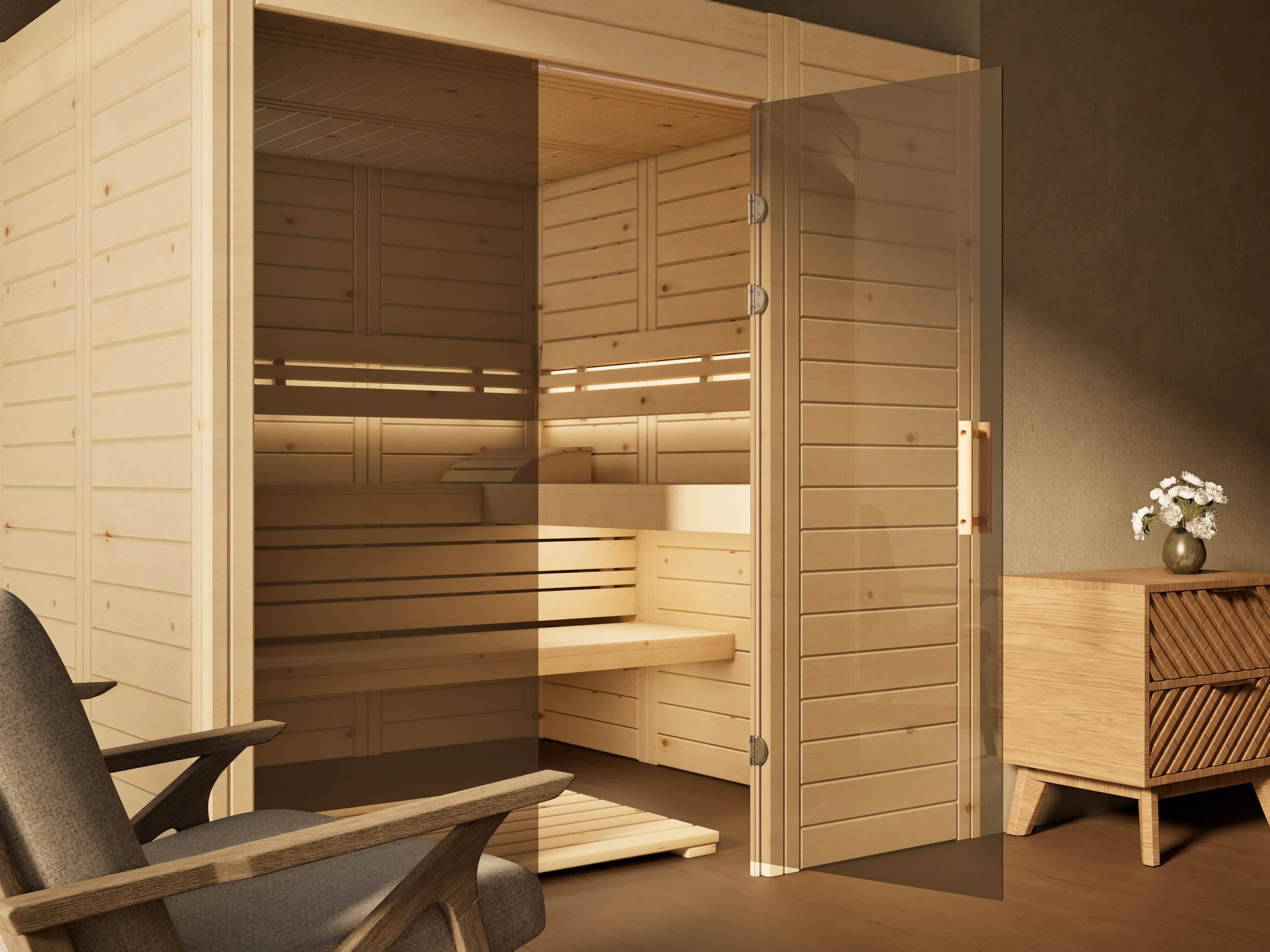 polarholz-venus-sauna-zirbenholz-glaselement-prestige image 6