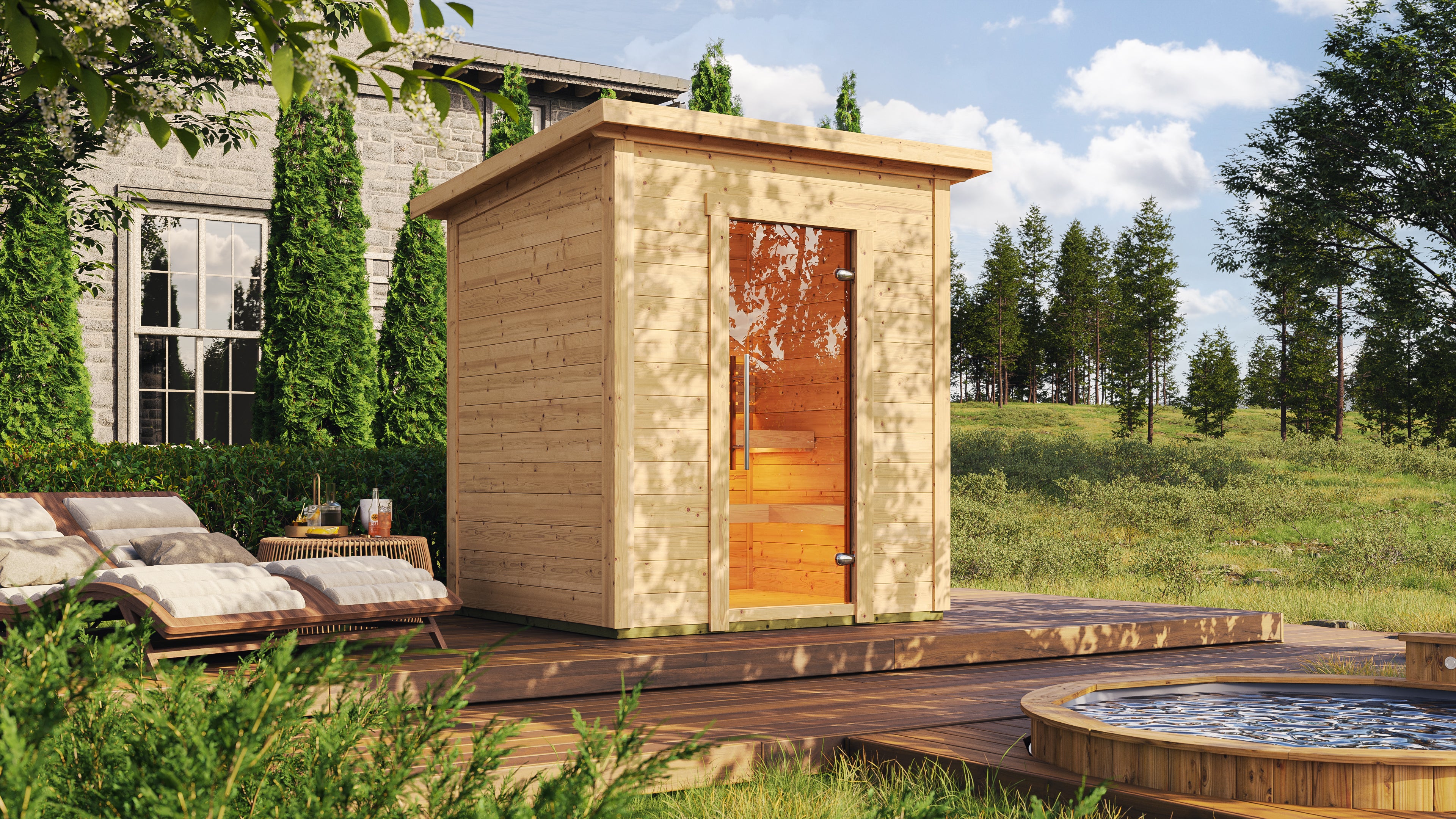 wellmia-basico-gartensauna-1-82x1-60-m-f-r-3-4-personen image 1