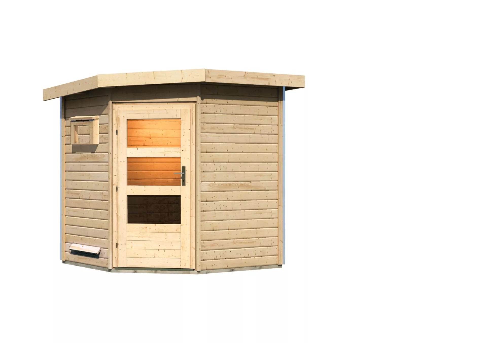 wellmia-pekka-f510-gartensauna-fichtenholz-38-mm image 2