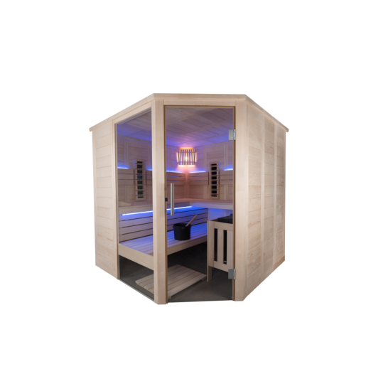 harvia-alaska-corner-infra-sauna-206x206-fichte-5-pers image 2
