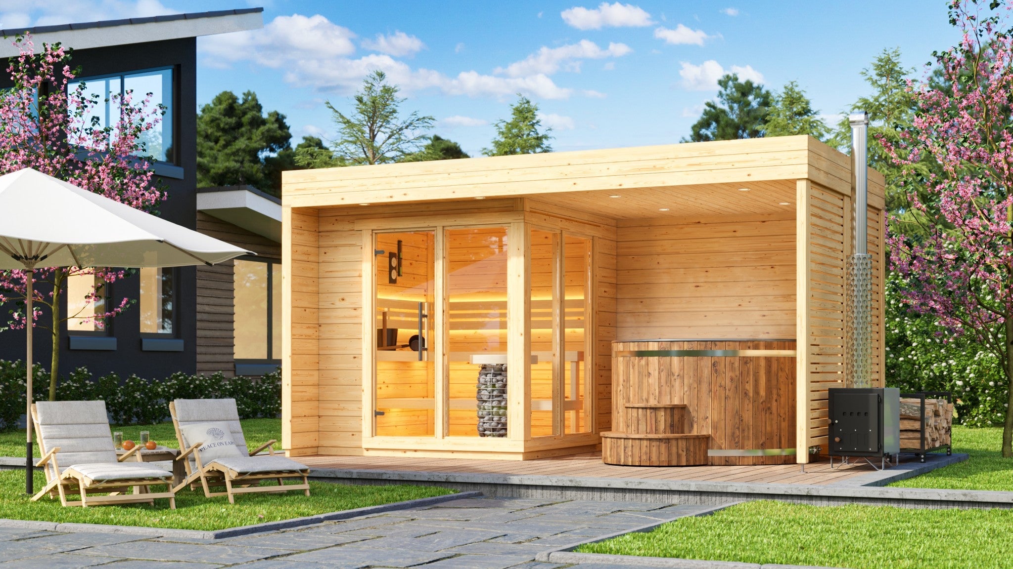 leil-patio-s-plus-gartensauna-462x239-cm-thermoholz-mit-berdach image 4