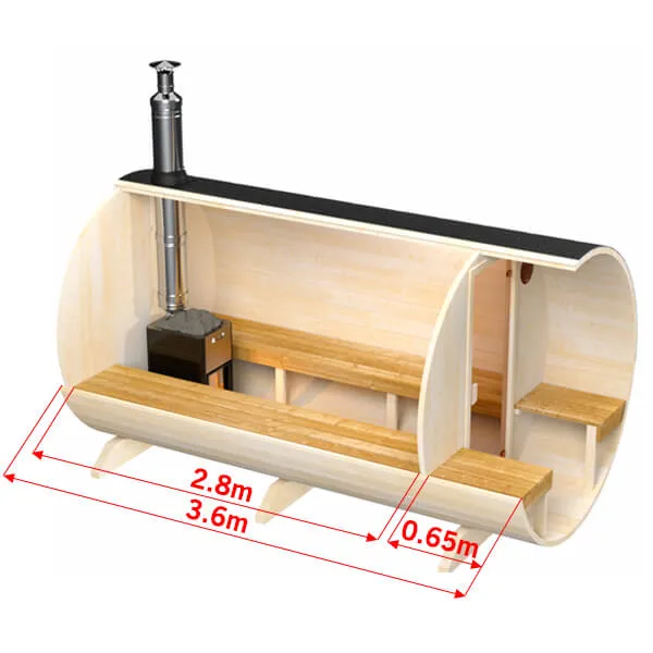 wellmia-fasssauna-large-veranda-360-cm-6-8-personen-bausatz image 1