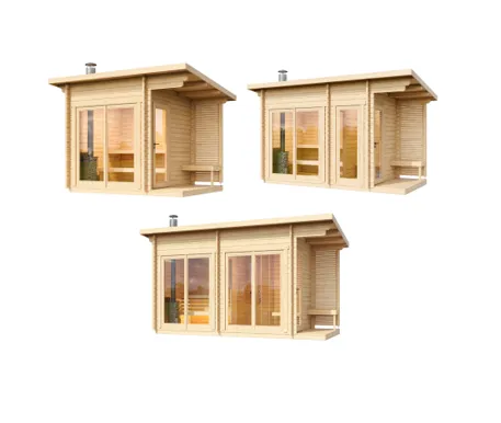 wellmia-halden-m-gartensauna-mit-vorraum-fichte-holz image 1