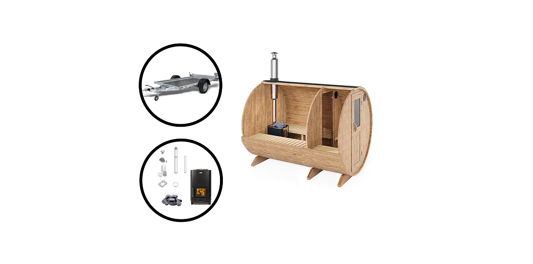 wellmia-nordica-fasssauna-vorraum-300-40cm-holzofen-anh-nger image 2