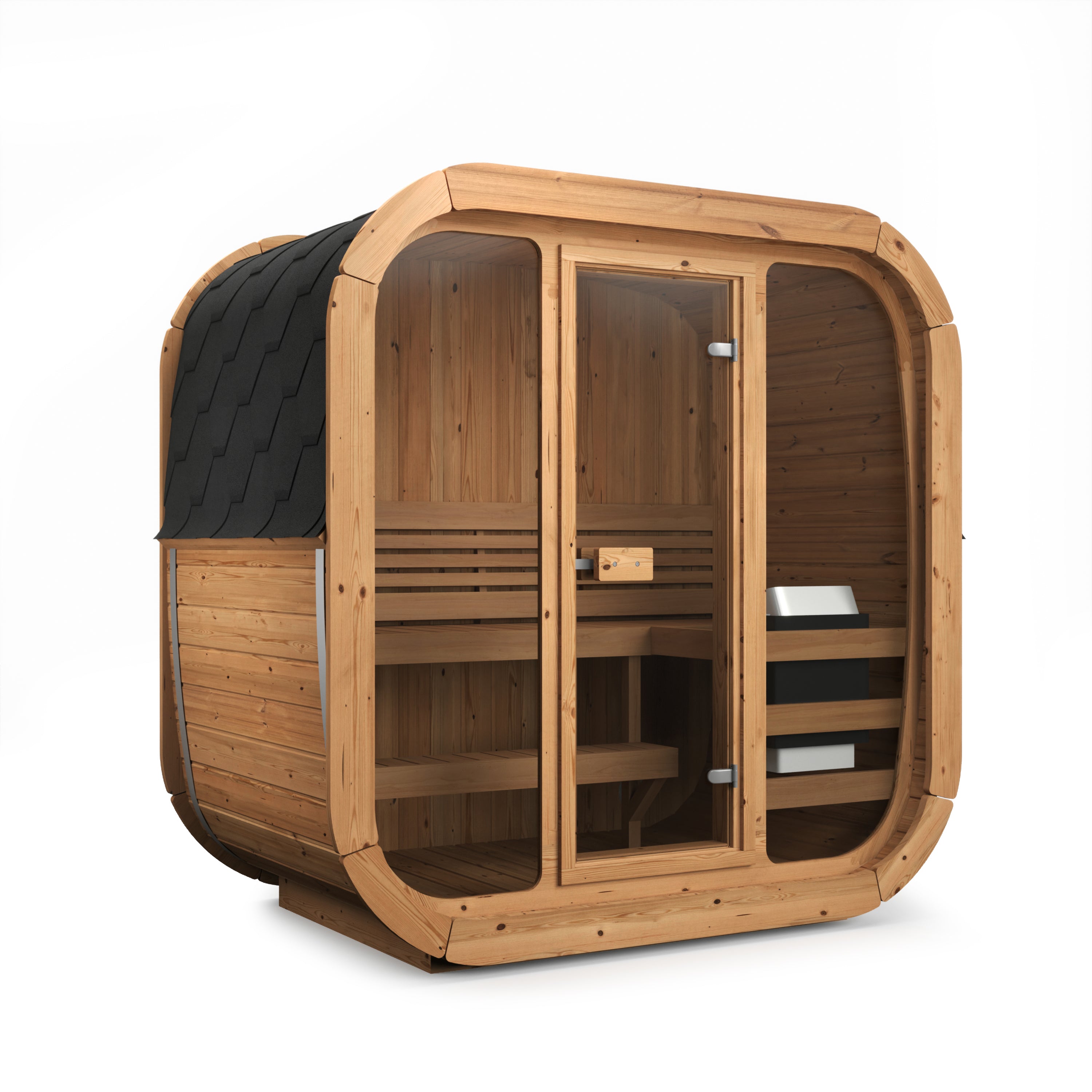 wellmia-icon-125-fasssauna-thermoholz-glasfront-3-pers image 2