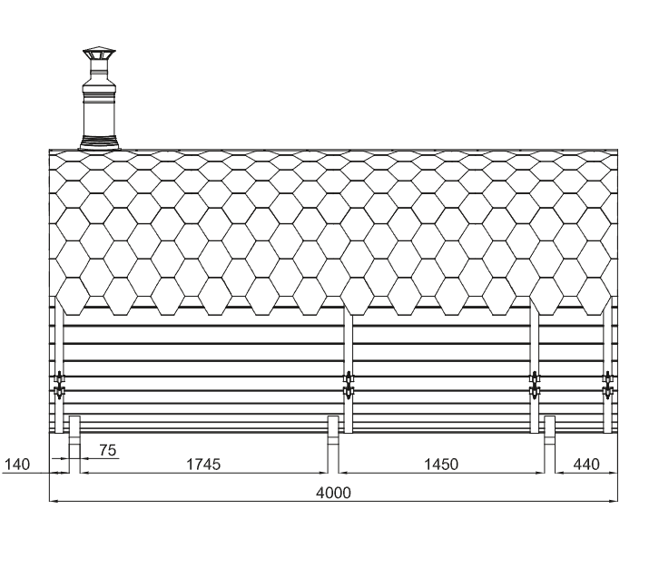 wellmia-fasssauna-deluxe-vorraum-400-cm-4-6-personen image 2