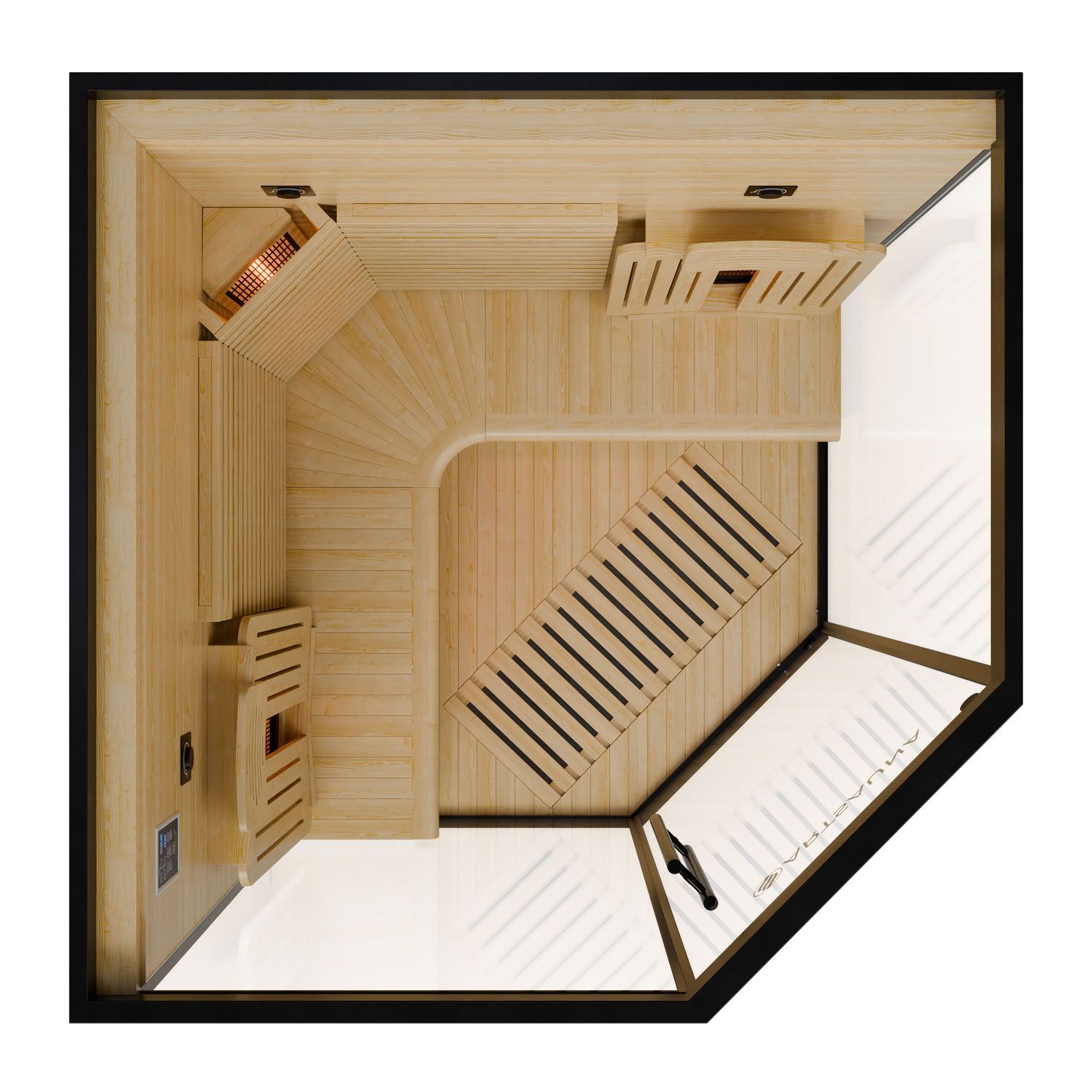 artsauna-malm-140-infrarotkabine-schwarz-3-personen-vollspektrum image 3