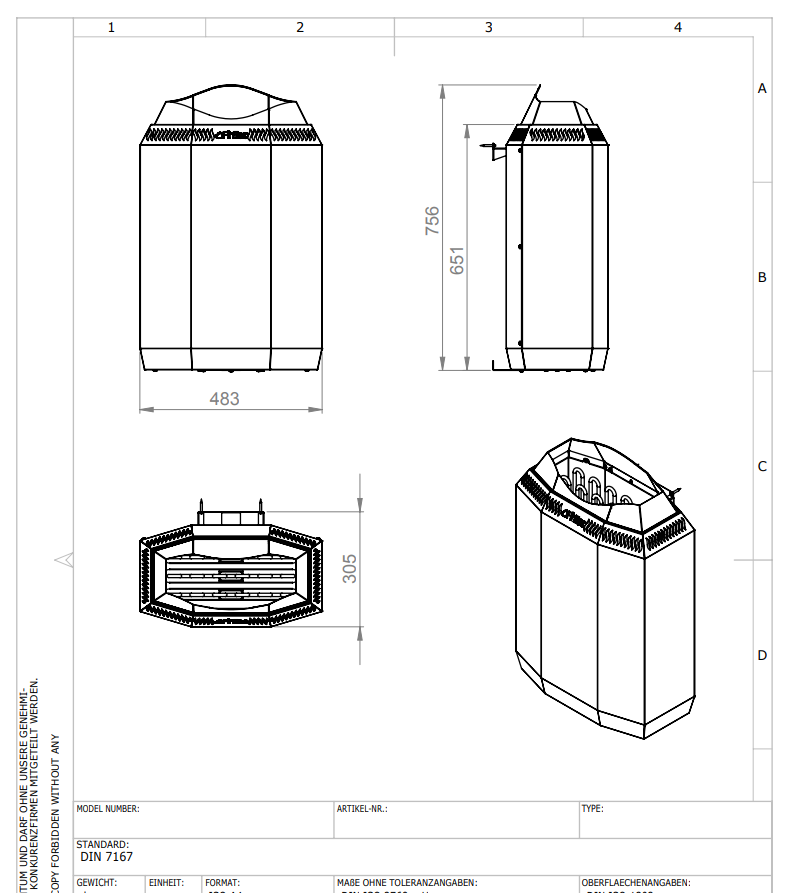 fintec-kaja-saunaofen-elektro-9-kw-edelstahl-wandofen image 3