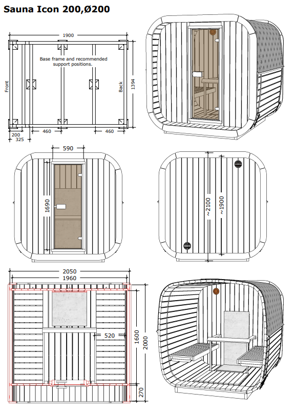 wellmia-icon-200-t-fasssauna-thermoholz-4-6-personen-2-0m image 8