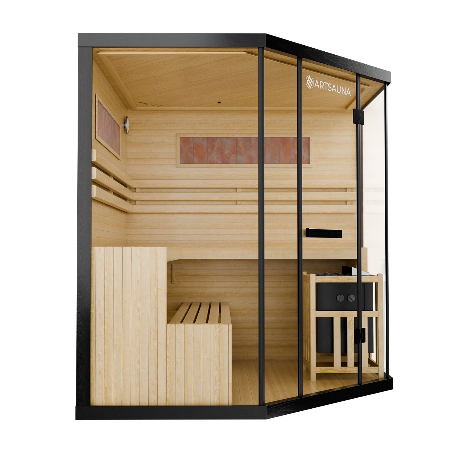 artsauna-vantaa-180-sauna-schwarz-4-personen-8-kw image 8