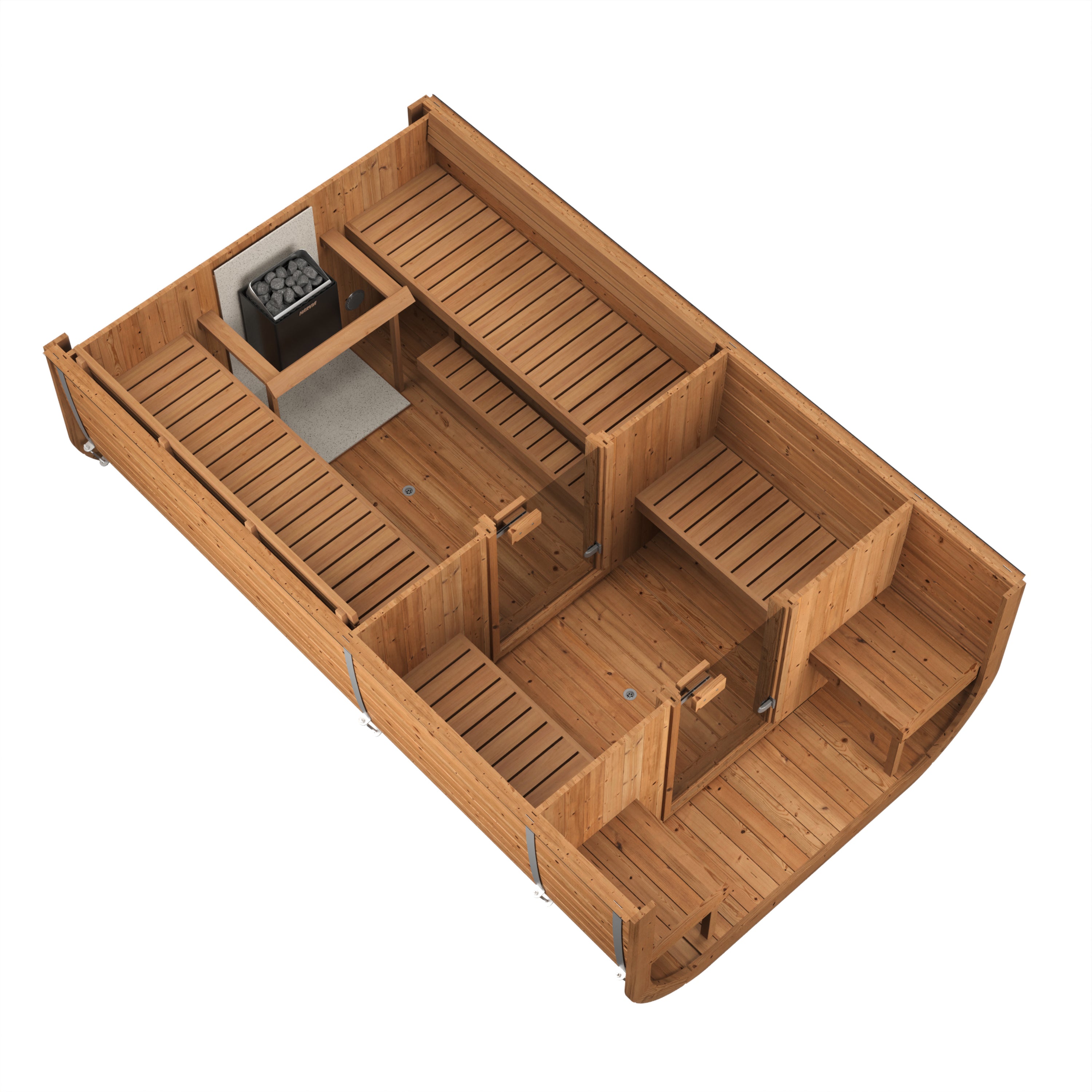 wellmia-icon-385-xl-fasssauna-thermoholz-vorraum-4-6-pers image 7