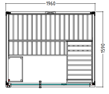 harvia-family-infra-medium-saunakabine-fichte-3-personen image 8