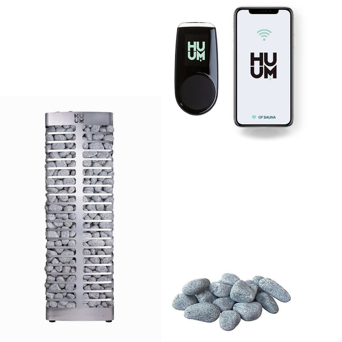 huum-steel-elektroofen-set-9-kw-uku-wifi-150-kg-steine image 1