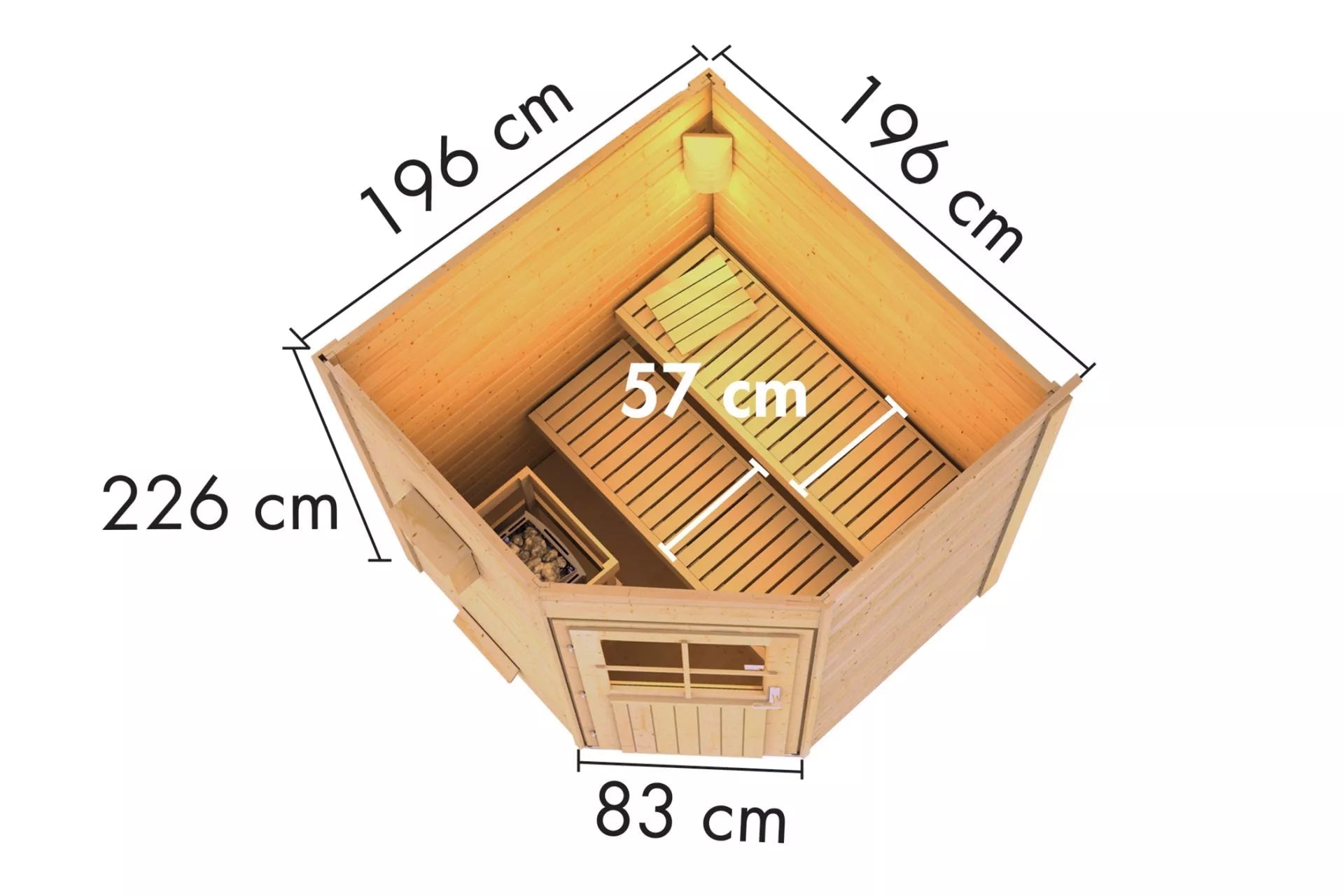 wellmia-pekka-f510-gartensauna-fichtenholz-38-mm image 3