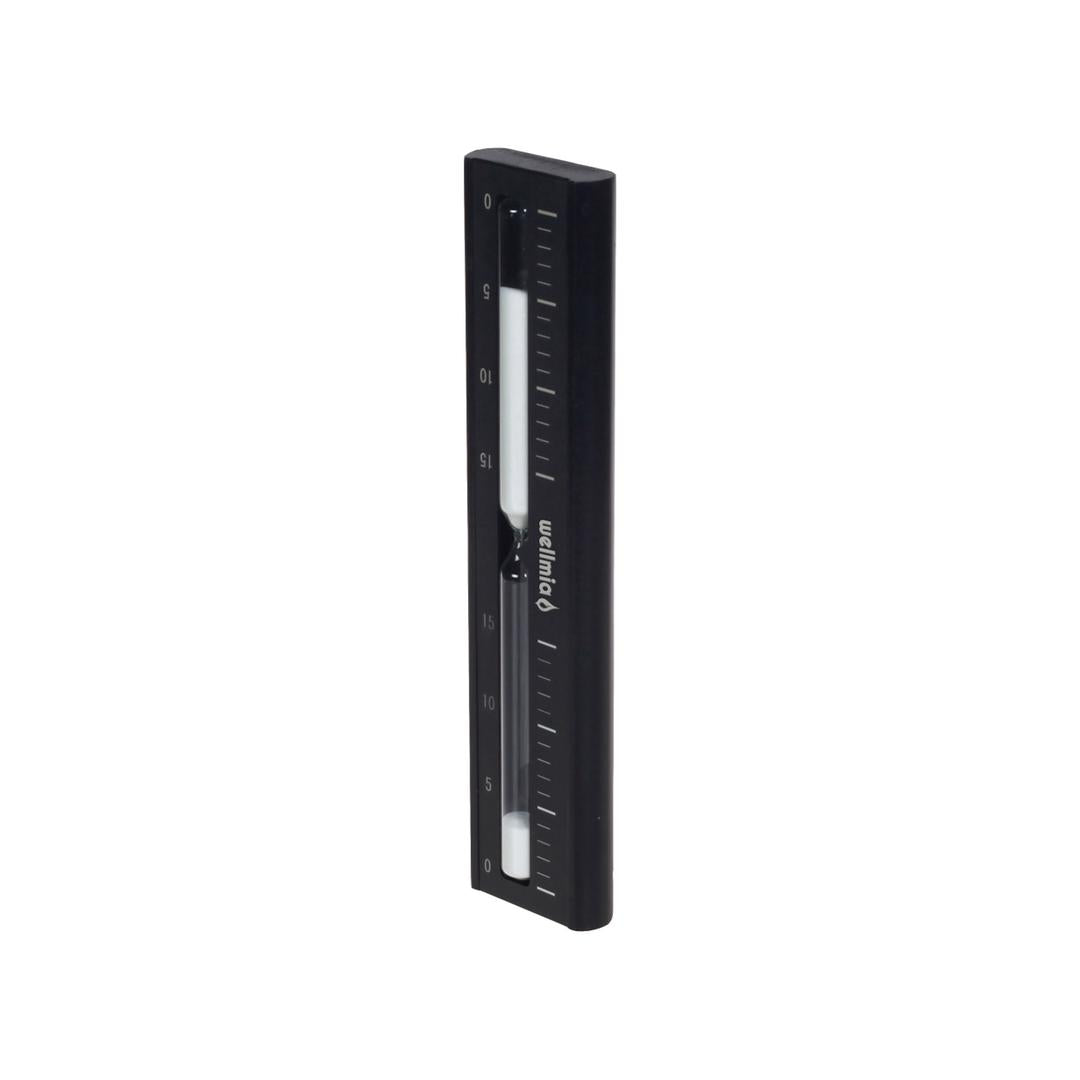 wellmia-classic-sauna-sanduhr-schwarz-15-min-aluminium image 1