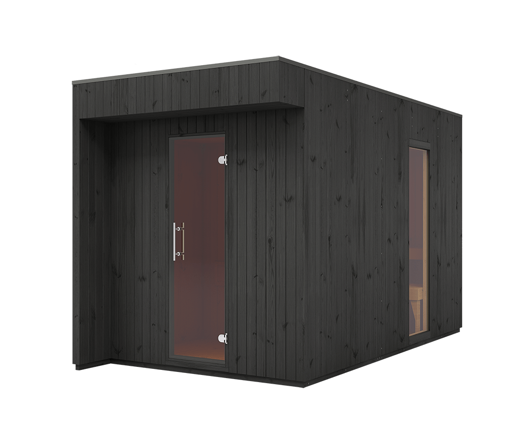 wellmia-musta-gartensauna-fichte-vorraum-4-6-personen image 3