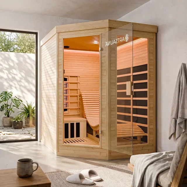 artsauna-esbjerg-infrarotkabine-2-personen-hemlock image 1
