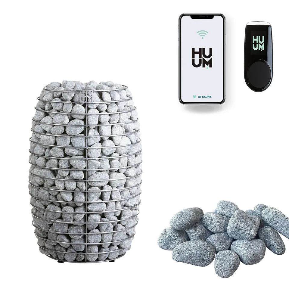 huum-hive-mini-elektroofen-saunaofen-set-9-kw-wifi-steine image 1