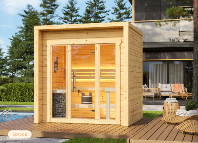 leil-patio-xs-gartensauna-thermoholz-234x209x240-cm image 4